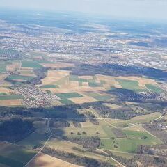 Verortung via Georeferenzierung der Kamera: Aufgenommen in der Nähe von Regensburg, Deutschland in 1600 Meter